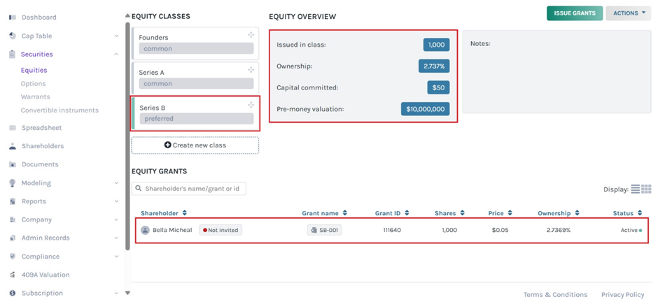 created equity class