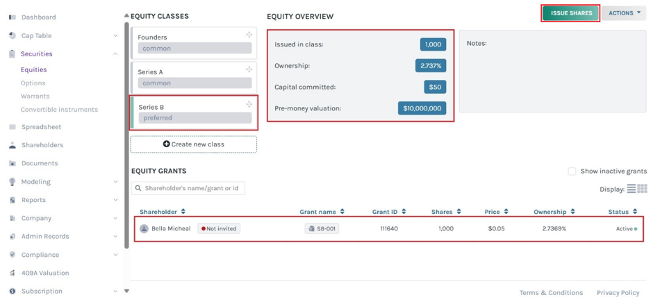 created equity class