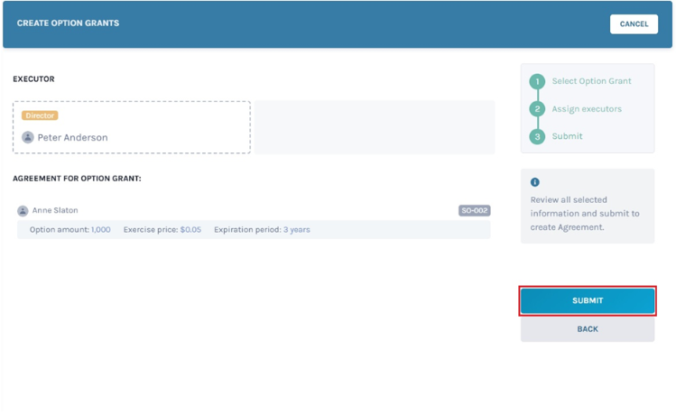 create option grants
