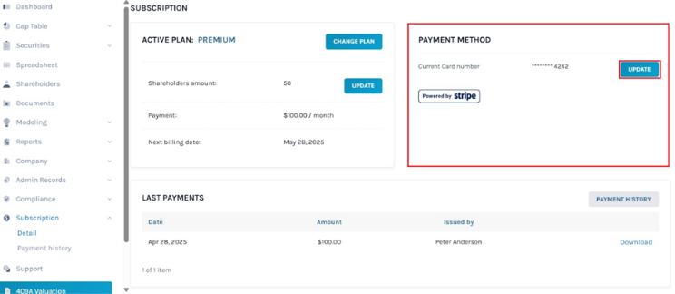 Payment Method