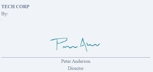 Signature done