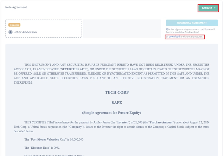 download without signature