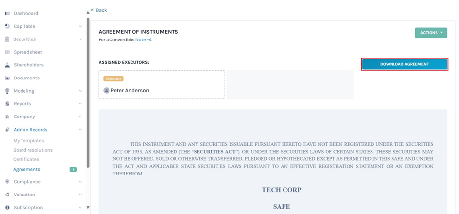 Download Agreement