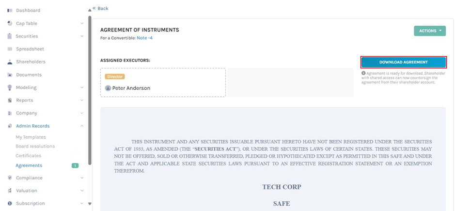Download Agreement