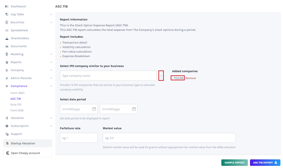 add the company name