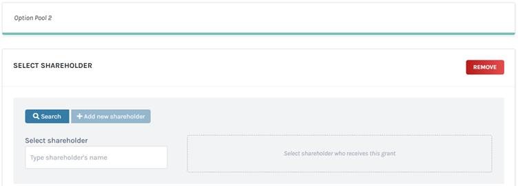 select the shareholder