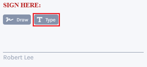 Type signature 