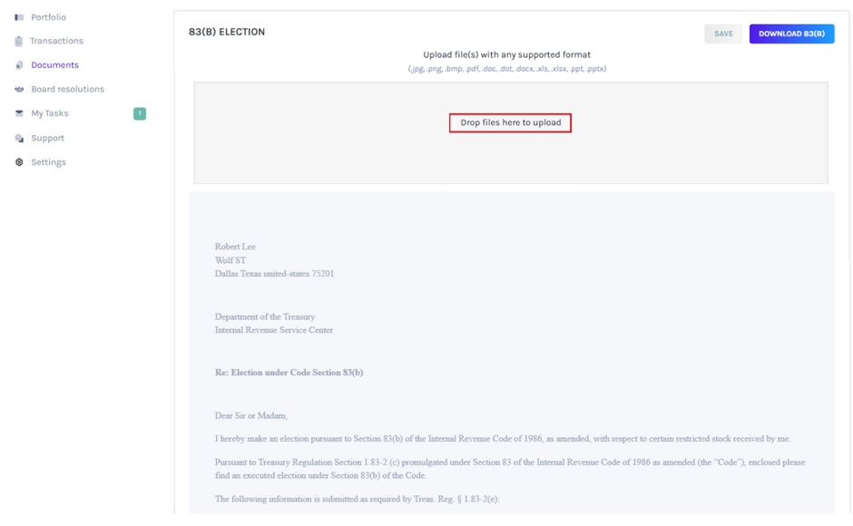 Drop file here to upload
