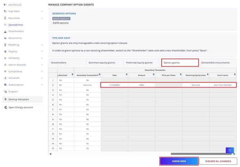 Exercise Using Spreadsheet 