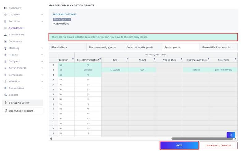 data validation message will appear