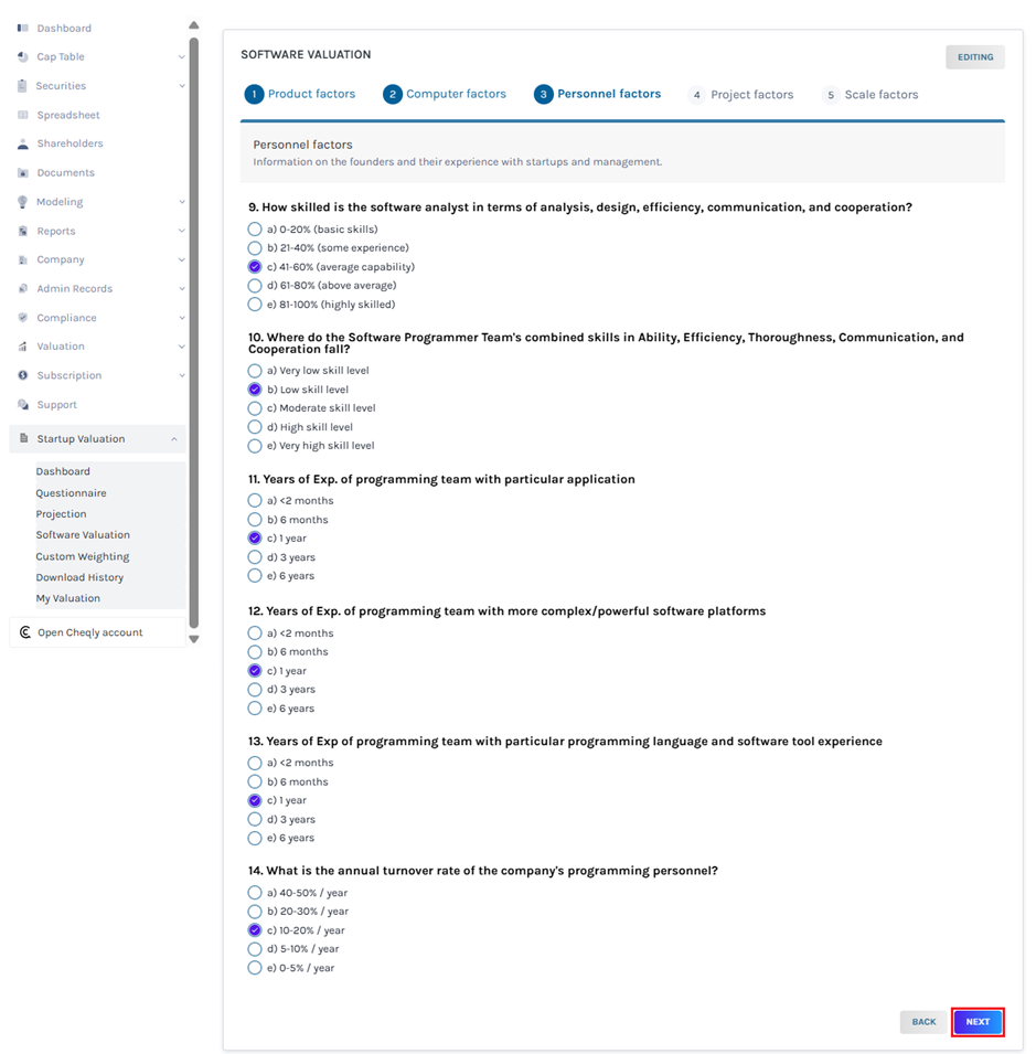 questions related to your personnel