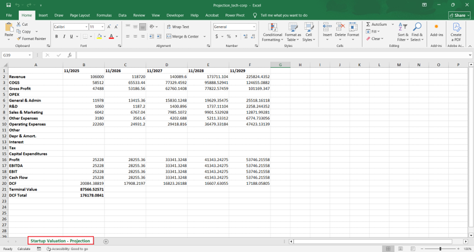 Double-click the Excel file 