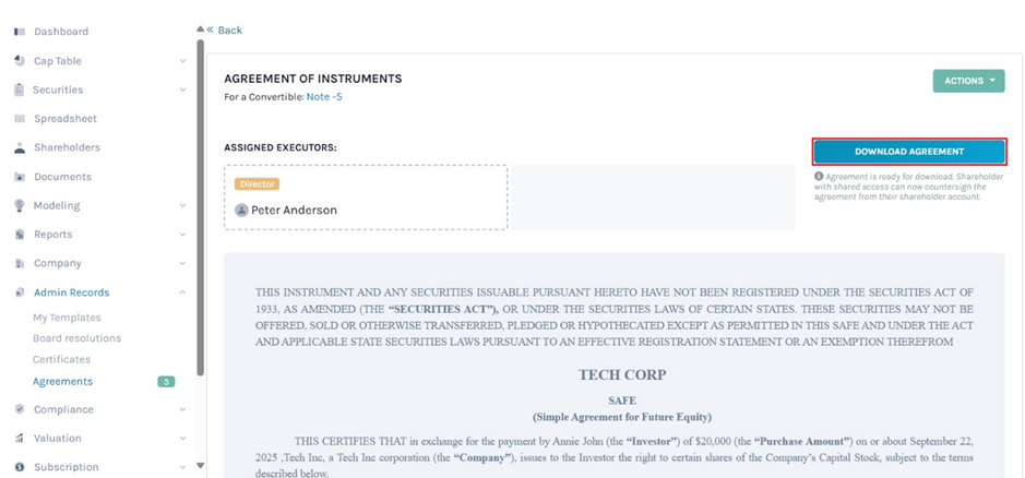 Download Agreement
