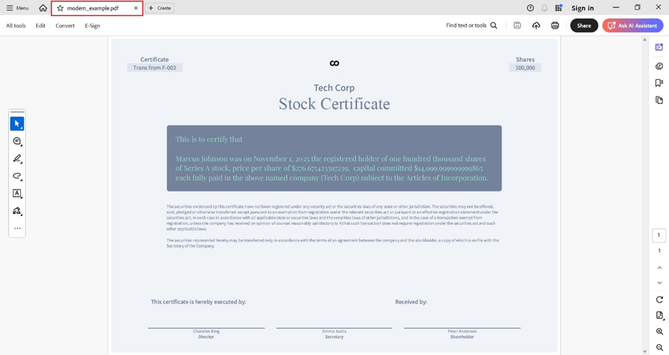 open the downloaded certificate