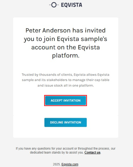 email invitation