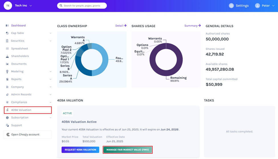Manage Fair Market Value (FMV)