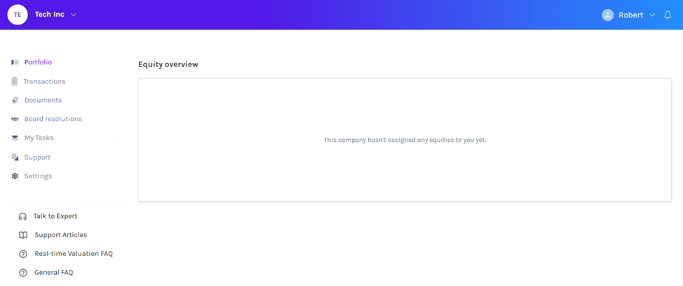 SCENARIO 1 – No Equity