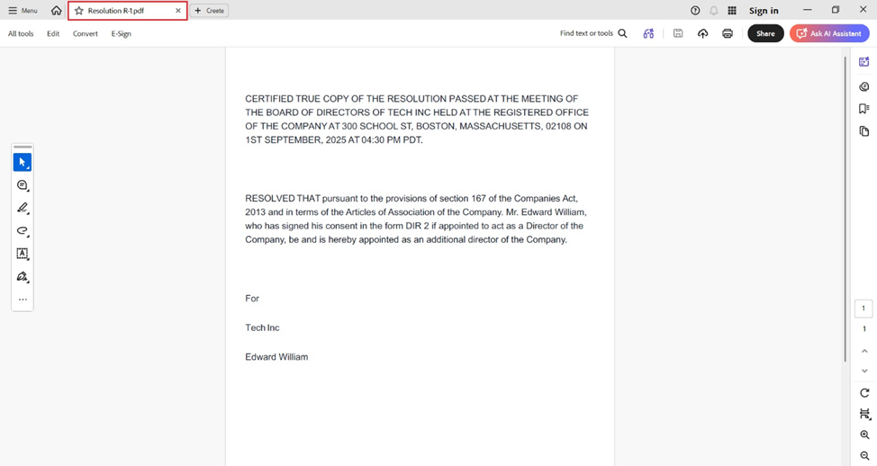 open the downloaded resolution