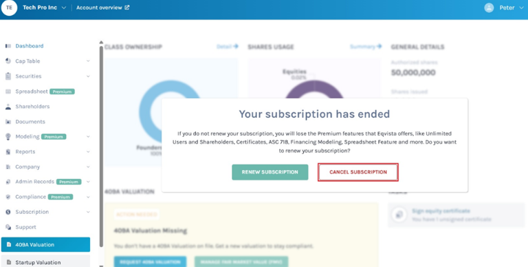 Cancel Subscription