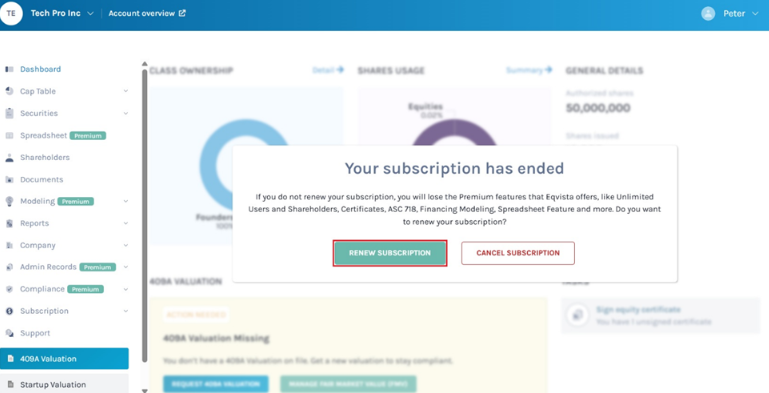 renew subscription