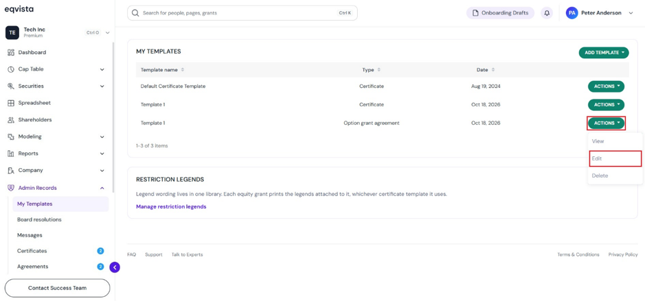 option agreement template can be edited