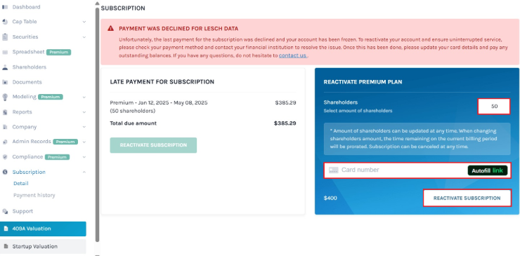 cancel your subscription