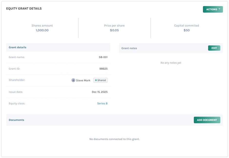 grant eligible for Rule 701 exemption