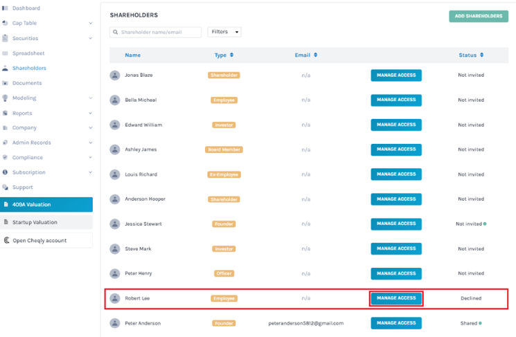 Manage Access