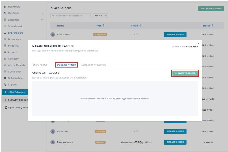 delegate access