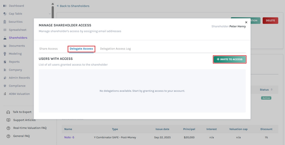 invite to access