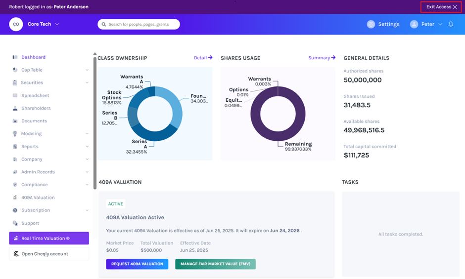 Account user access