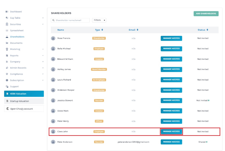 manage access