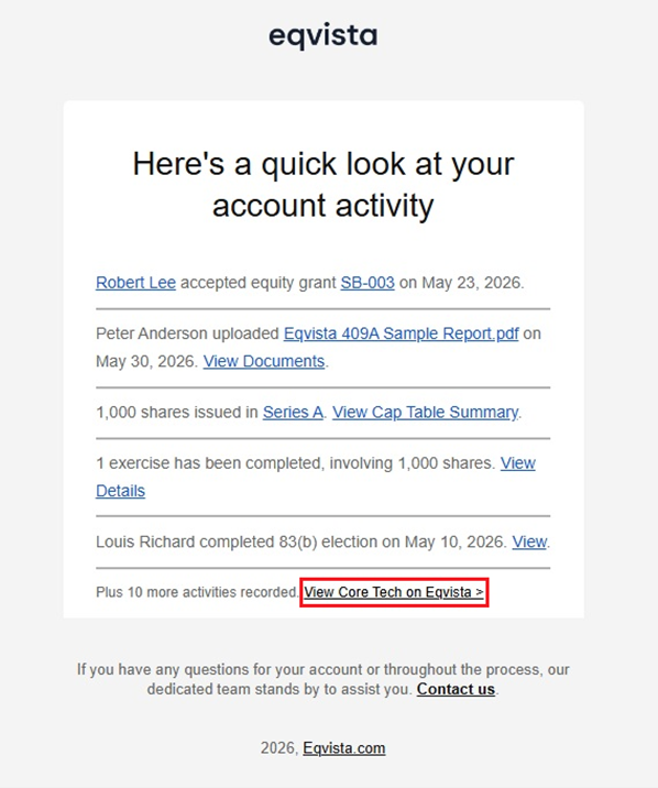 view the company account