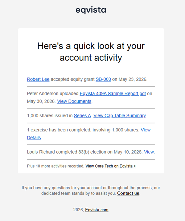 View your monthly recap email