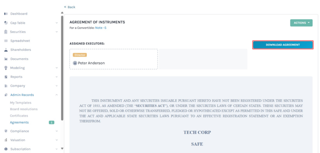download agreement