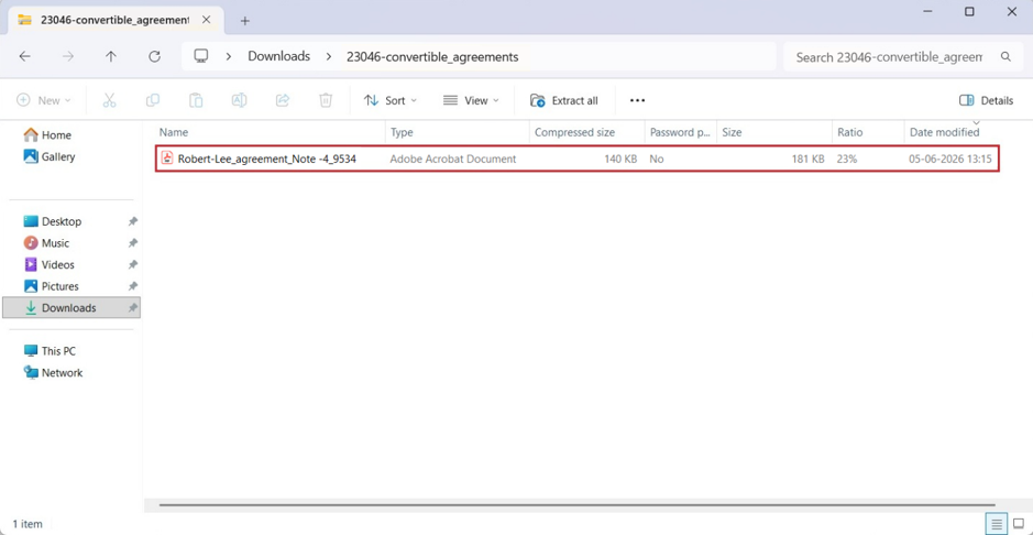 Double-click the zip folder