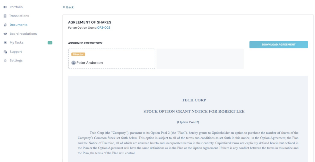 download agreement 