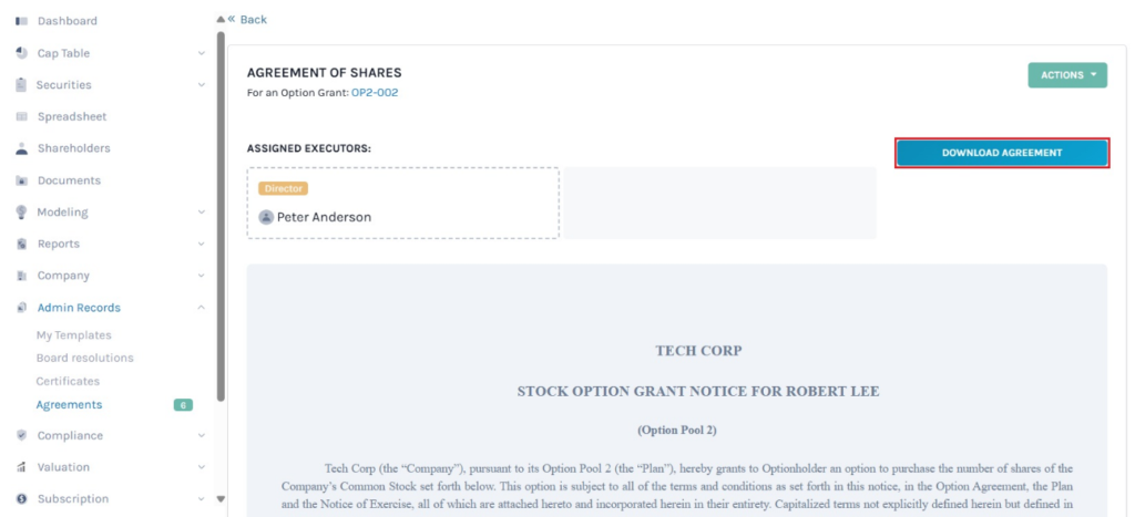 Download Agreement