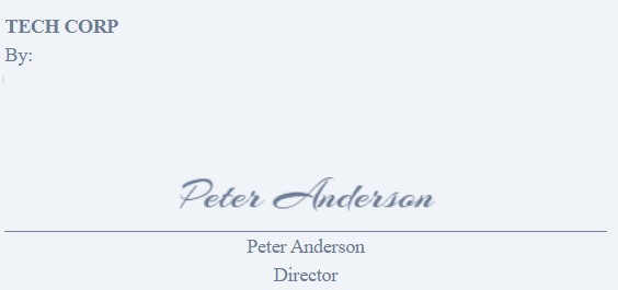 Signature done