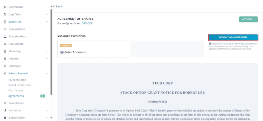 download agreement 