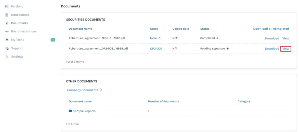 view documents 