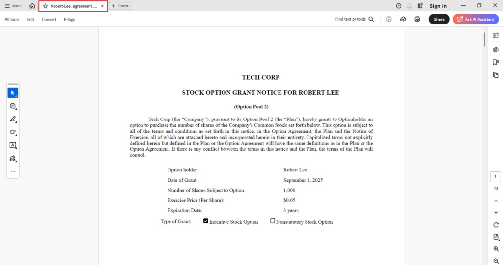 Open PDF agreement 