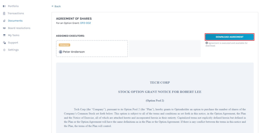 Download Agreement