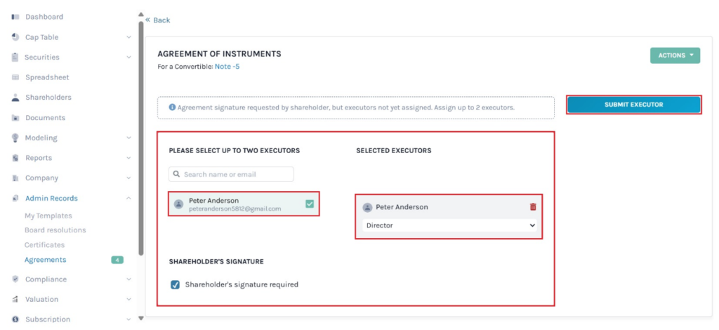 submit executors 