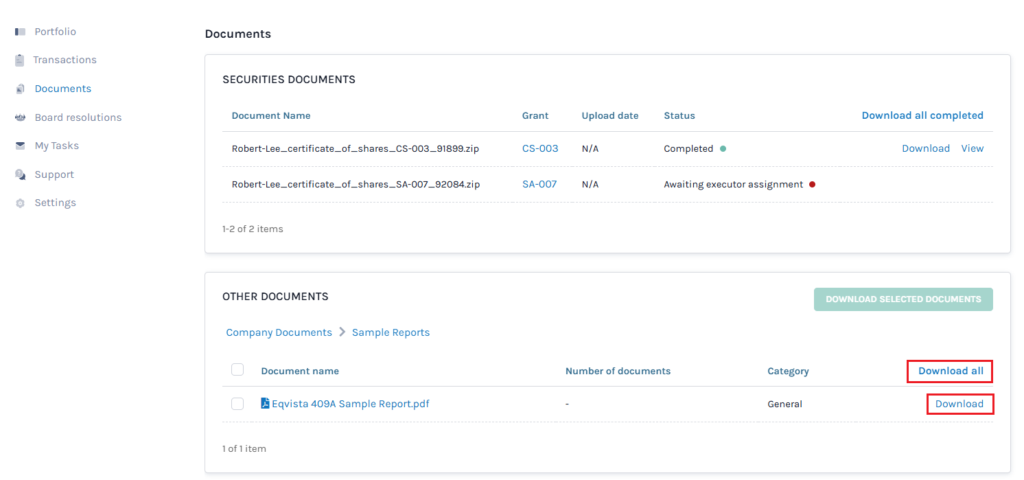download document