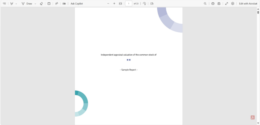 display the preview of the document