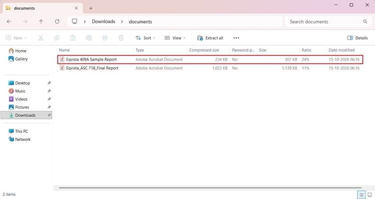 downloaded document in PDF format