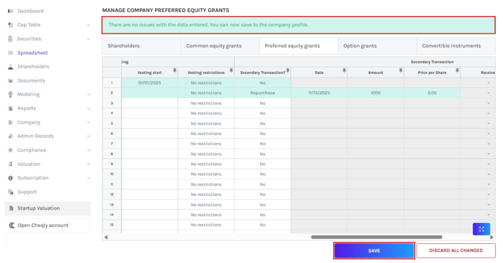 data validation message 