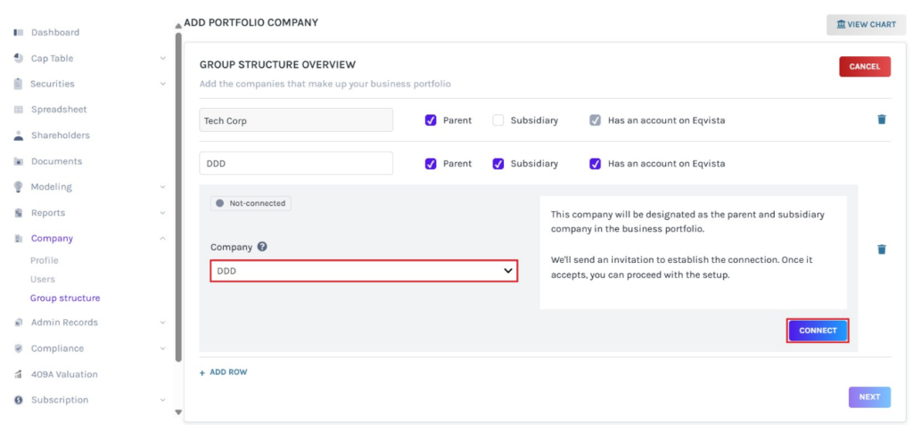 Has an Account on Eqvista