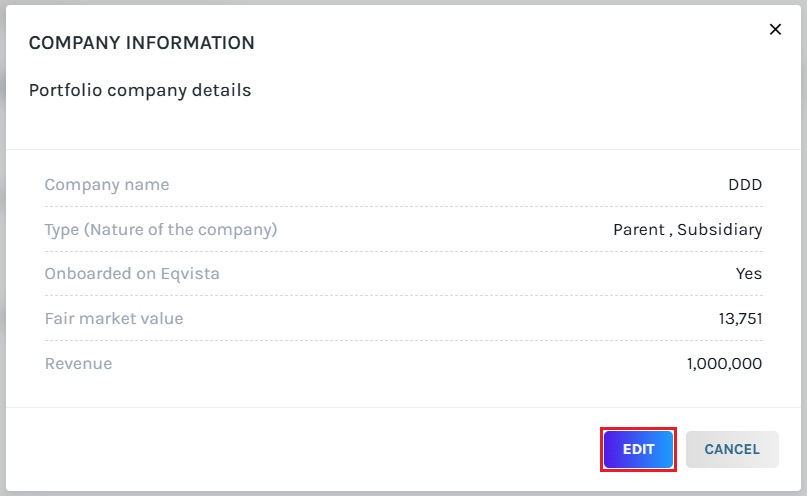 edit company information 